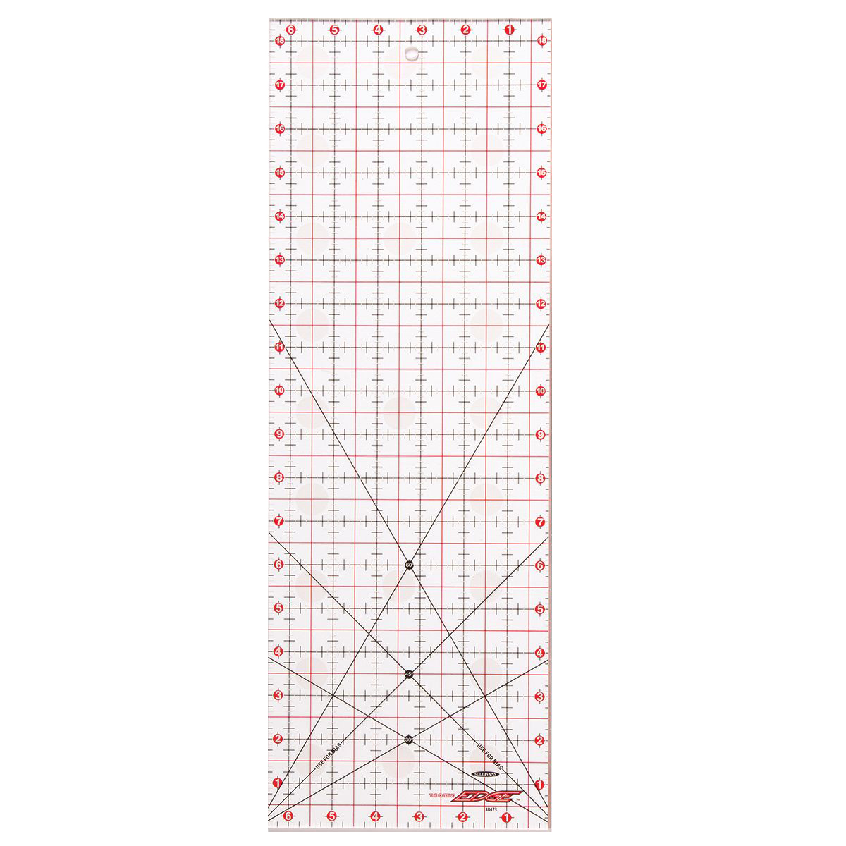 38473 (The Cutting Edge 6.5 X 18.5” Clear Ruler) - Image 2