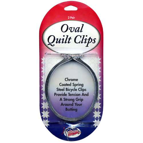Oval Quilt Clips - 2 Pair
