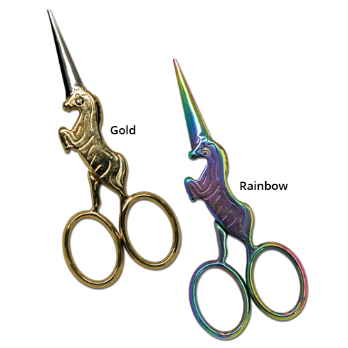 39843 (Unicorn Embroidery Scissors - Gold) - Image 2